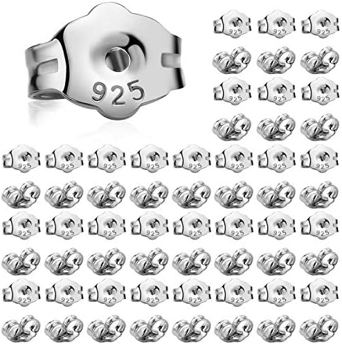 Yellow/White/Rose Gold & Sterling Silver Earring Screw Backs (1 Piece