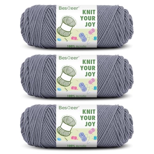 Besgeer Yarn for Crocheting, Knitting, Tufting,...