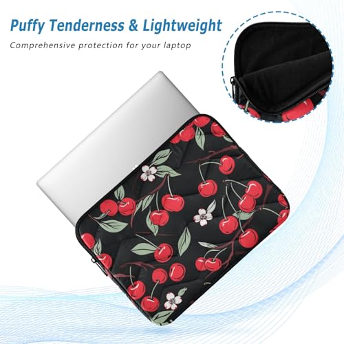 Funda laptop negra cereza para 13-14 pulgadas miniatura 5