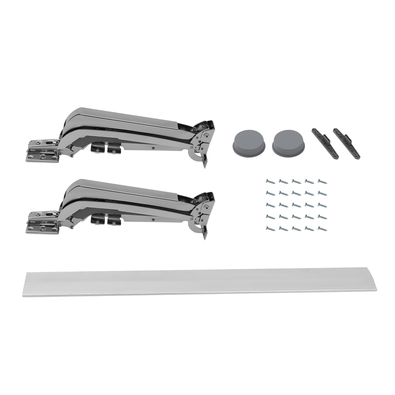 Lateral Opening Door Hinge Set, Load-Bearing 19.84lb Heavy Duty Hinge 180° Parallel Opening Cabinet Wardrobe Door Sliding Thickness 15-25 mm Width 13.78-21.65 Inch Height Less Than 3.28 Ft