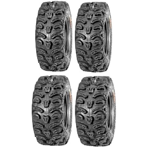 Full set of Kenda Bear Claw HTR Radial (8ply) 26x9-12 and 26x11-12 ATV Tires (4)