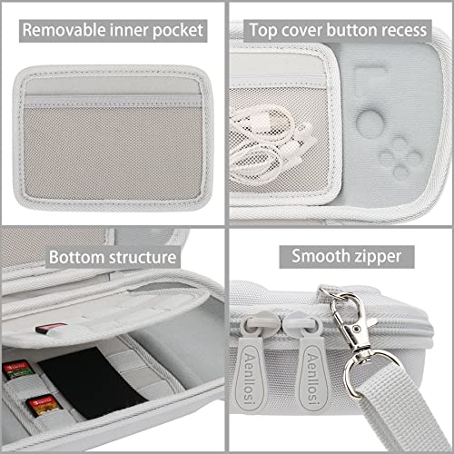 Image of Aenllosi Hard Case for Hori Nintendo Switch Split Pad Pro Controller，White | EVA hard shell, Water-resistant design, Dust-resistant design, Impact-resistant design