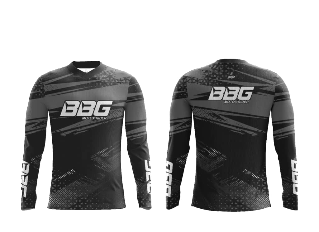 MOTOCROSS JERSEY BLACK (S)