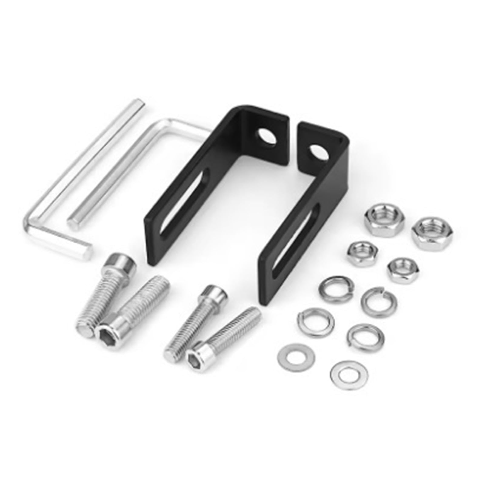 Geardrivex One Color Headlight Bracket Motorcycle Spotlight Mounting Bracket Black Metal Headlight Fog Lamp Retainer Holder For Dirt Bike Scooter