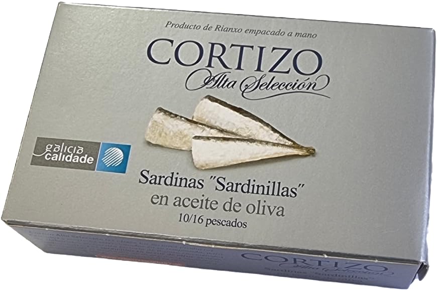 Sardinillas de Rianxo en aceite de oliva Alta Selección Cortizo RR-120