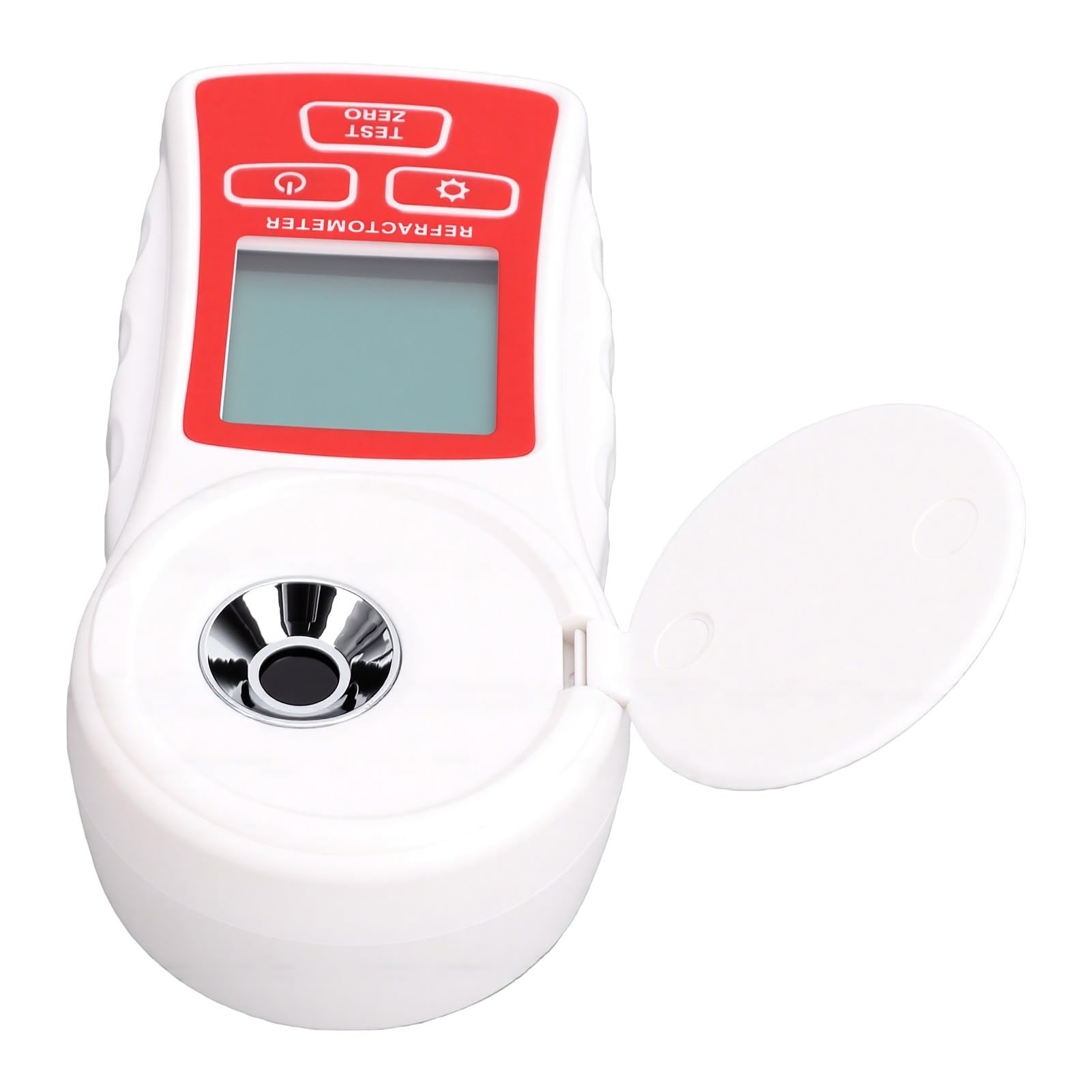 Refractómetro Digital, Compensación Automática de Temperatura del Sensor Inteligente 0-55% para Pruebas de Contenido de Azúcar de Frutas y Verduras