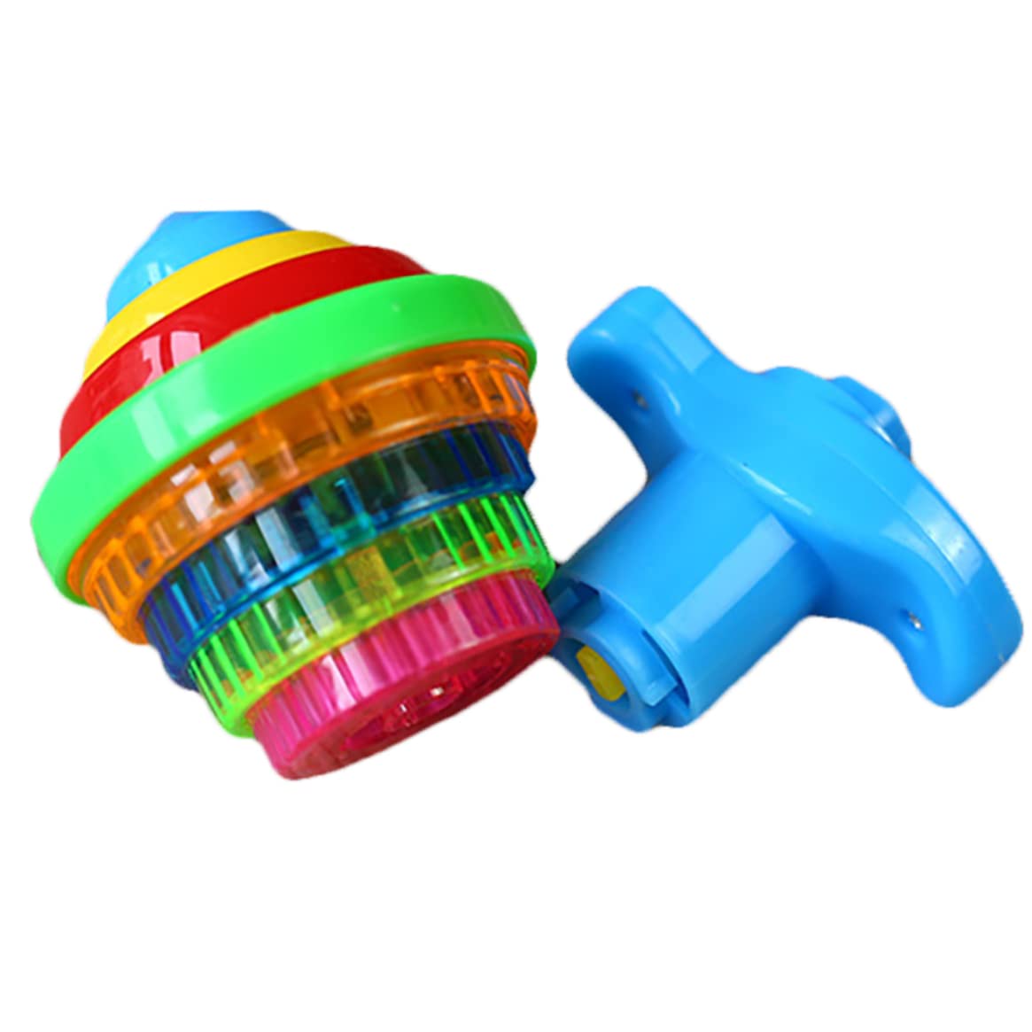 Queen Jeux Toupie Lumineuse Avec Fibre Optique Jouet Musical Jeu Enfant