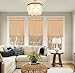 LazBlinds No Tools No Drill Cordless Bamboo Roman Shades, Custom Light Filtering Window Treatment, Roll Up Bamboo Blinds for Windows, Brown206