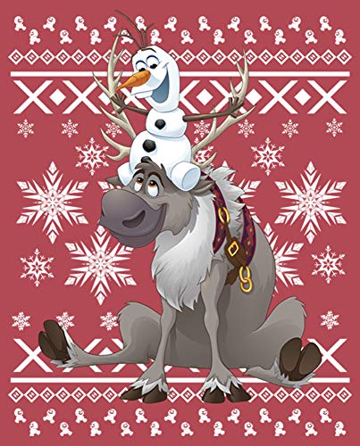 Fifth Sun Disney Frozen Sven and Olaf Friends Mens Pullover Crew Fleece2