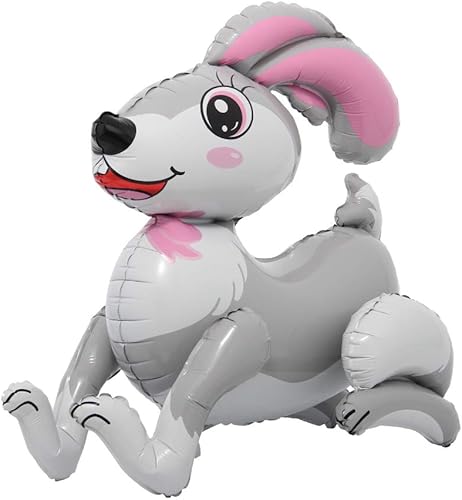 Globo de aluminio con diseño de conejo gigante de dibujos animados, zorro, camello, decoración de feliz cumpleaños, baby shower, suministros para