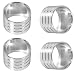 Blake And Croft Napkin Rings - Chrome Colored - 36 Rings