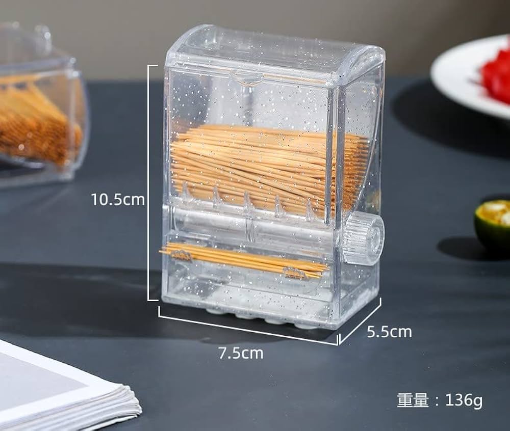 Amazon.co.jp: Hoffnugshween 爪楊枝ケース 爪楊枝入れ 透明 アクリル