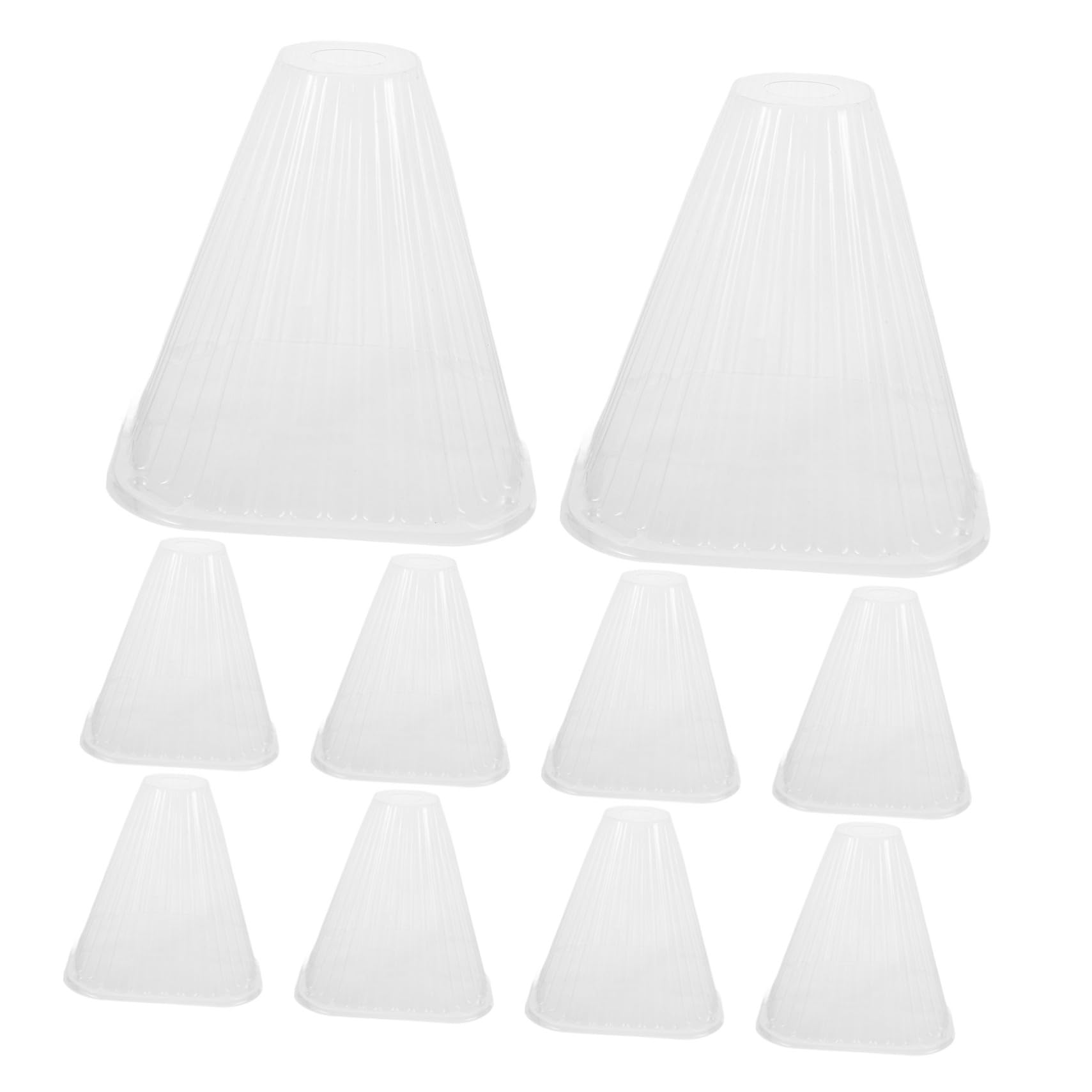 Cloche Conique pour Plantes 10 Pièces Pet, Protection Semis et Ombrage