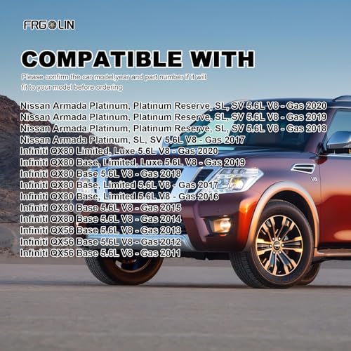 Image of Rear Air Suspension Compressor Pump Compatible with Infiniti QX56 2011-2013 QX80 2014-2020 Nissan armada 2017-2020 5.6L V8 Replaces 53400-1LA4C 53400-1LA4A