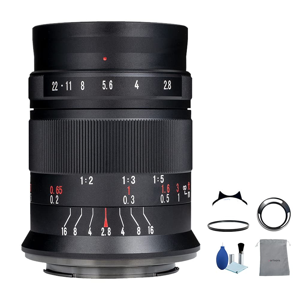 7artisans 60mm F2.8 Mark II APS-C 1:1 Magnification Macro Lens Manual Focus Prime Fixed Focus Lens for Canon EOS M (EF-M) Mount Camera M1 M2 M3 M5 M6 M9 M10 M50 M100
