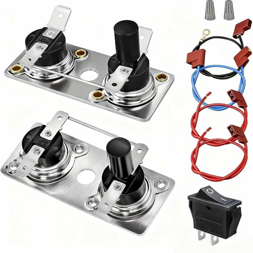 232306 & 232282 Thermostat Water Heater Limit Switch Kit 12V & 120V T-Stat Compatible with Suburban RV Water Heater SW Series Replace 233534 525007 232306 232282 Thermostat