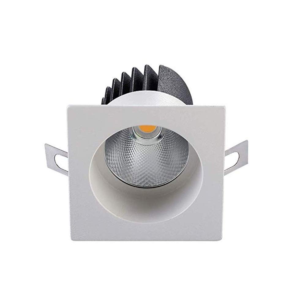 Panel de luz LED empotrable, Paquete de 1, lámpara Plana Cuadrada, luz de Techo empotrada ultrabrillante, Kit de luminaria de Techo, luz cálida de 3000 K, luz Blanca de 6000 K con Controlador LED