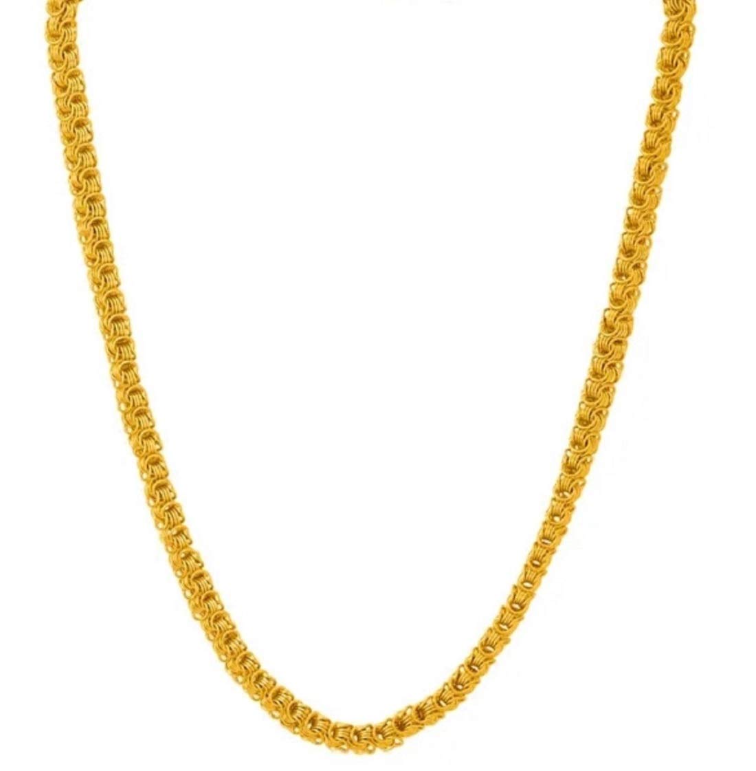 LVA CREATIONS Gold plated neck chain necklace jewelry mala For Men and women Stainless Steel Metal daily Long Platinum Necklace for womwn and men unisex Fashion Jewellery (B083RXYVX2) Amazon Price History, Amazon Price Tracker