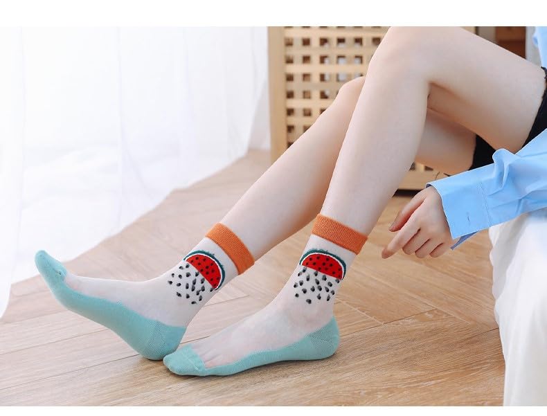 Image of Women's Ankle Socks for Casual & Sports Multicolor Odour Free Fancy Multi design Socks Pack