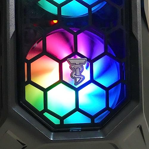 Image of ViprTech Ghost Gaming PC - AMD Ryzen 7 (4.1Ghz Turbo), AMD Radeon RX 580 8GB, 16GB DDR4, 500GB SSD, WiFi Bluetooth, RGB, Windows 11, Desktop Computer Tower Prebuilt, Onyx Black