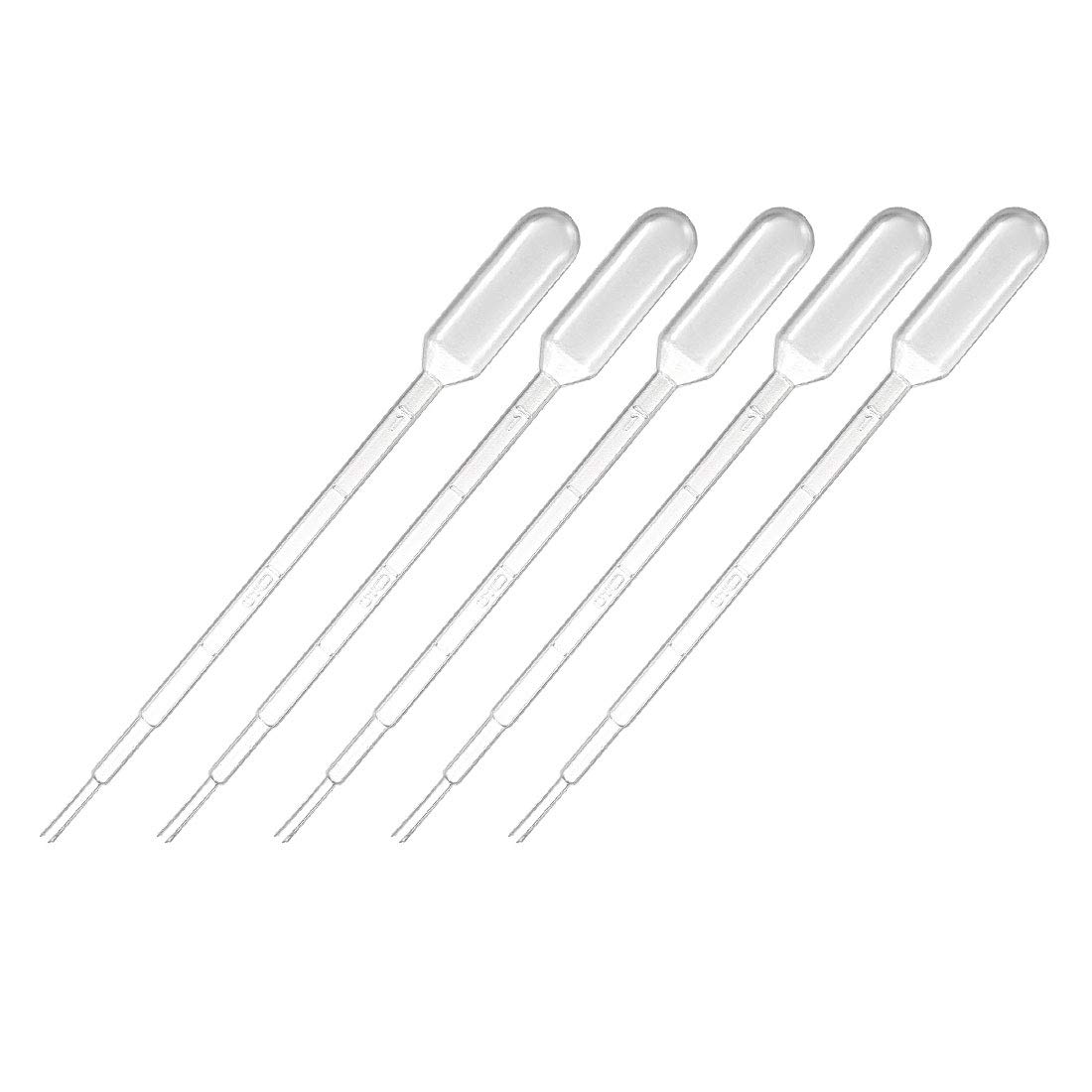 Sourcing Map Einweg-Pipetten 30 Stück – Transparent, Abgestuft, 144 Mm Länge, 1 Ml Fassungsvermögen – Für Labor & Haushalt