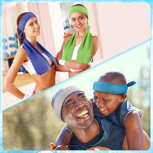 Image of Maitys 500 Pcs Cooling Towel Bulk for Neck and Face, Neutral Set