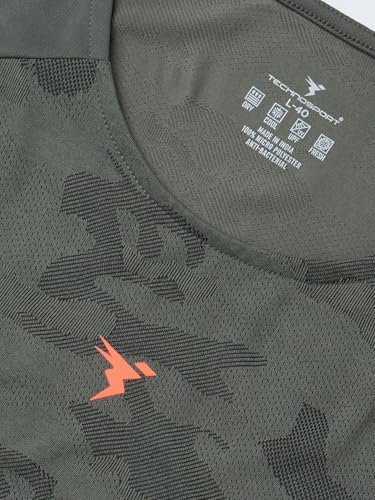 Image of TECHNOSPORT Mens Crew Neck Gym Vest