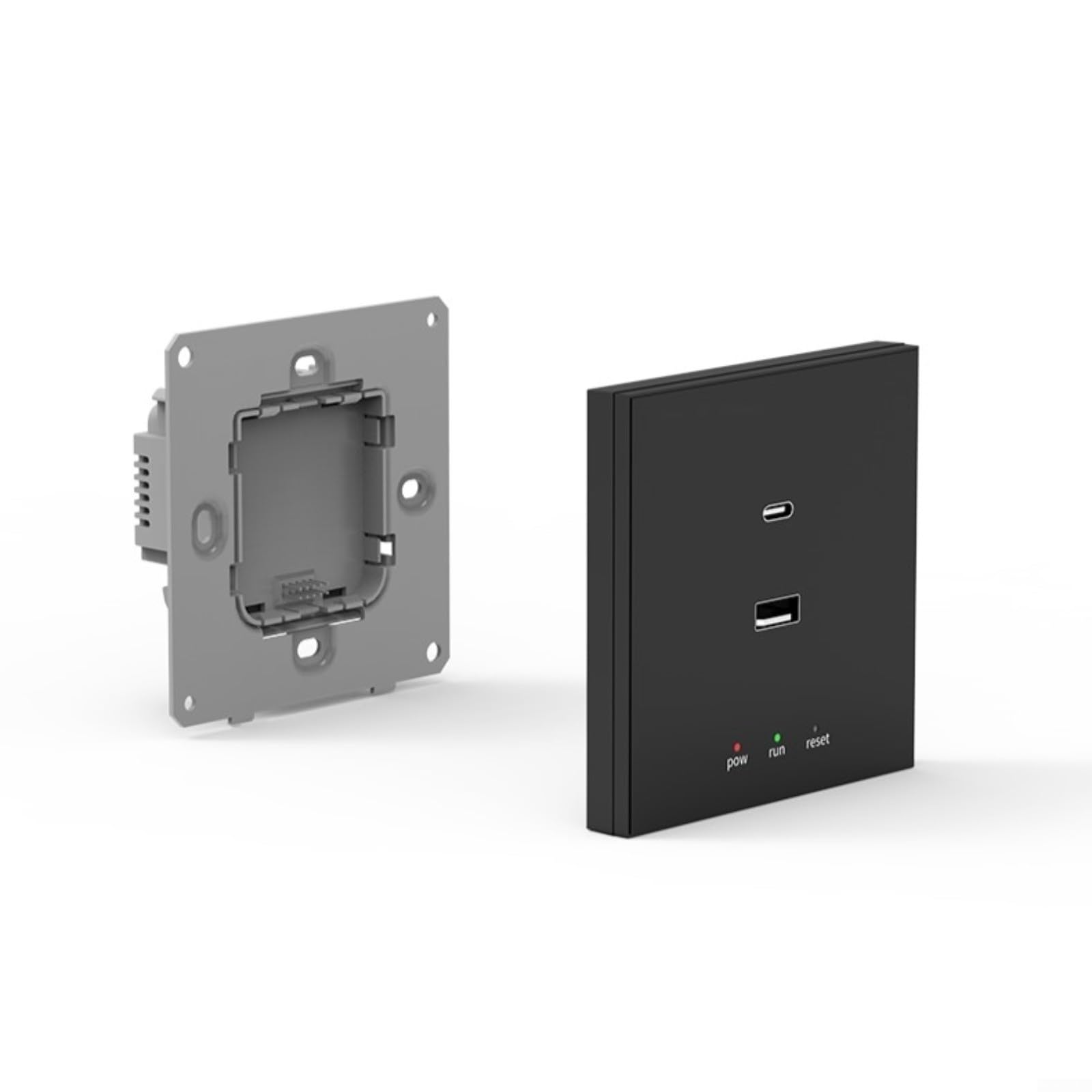 Para zigbee 3.0 Smart para gateway Hub para Tuya, WiFi y puente 5.0 con soporte de pared y puerto USB, compatible con control Alexa y Google Home (negro)