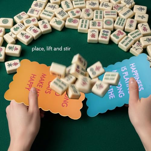 Cartas Mezcladoras Mahjong en PVC Multicolor 6 Piezas miniatura 6
