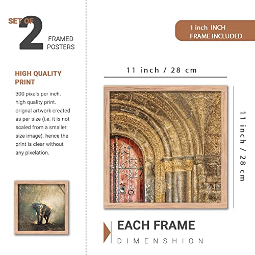Image of Kotart Paintings Modern Art Wall Decor Framed Paintings for Bedroom Room Living Room - Framed Wall Posters /Paintings with Frame - Paintings for Wall Decoration Set of 4 (Art 8, Small (10x13 or 10x10 inch))