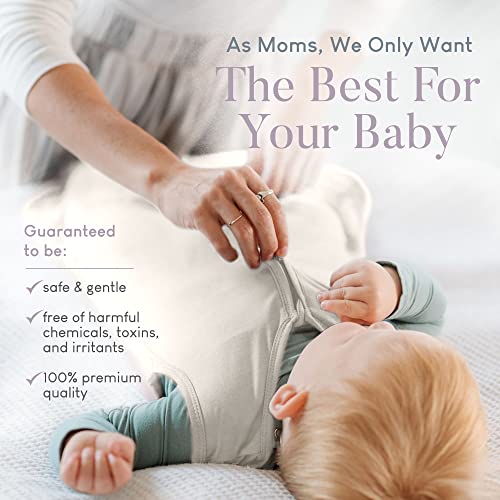 Mk & Co. Organics - Unisex Baby Sleep Sack 12-24 Months - Soft & Stretchy Gender Neutral Baby Clothes - Baby Sleeper Wearable Baby Blanket, Bamboo Baby Clothes Sleep Sacks W/Double Zip - Linen #TOP3