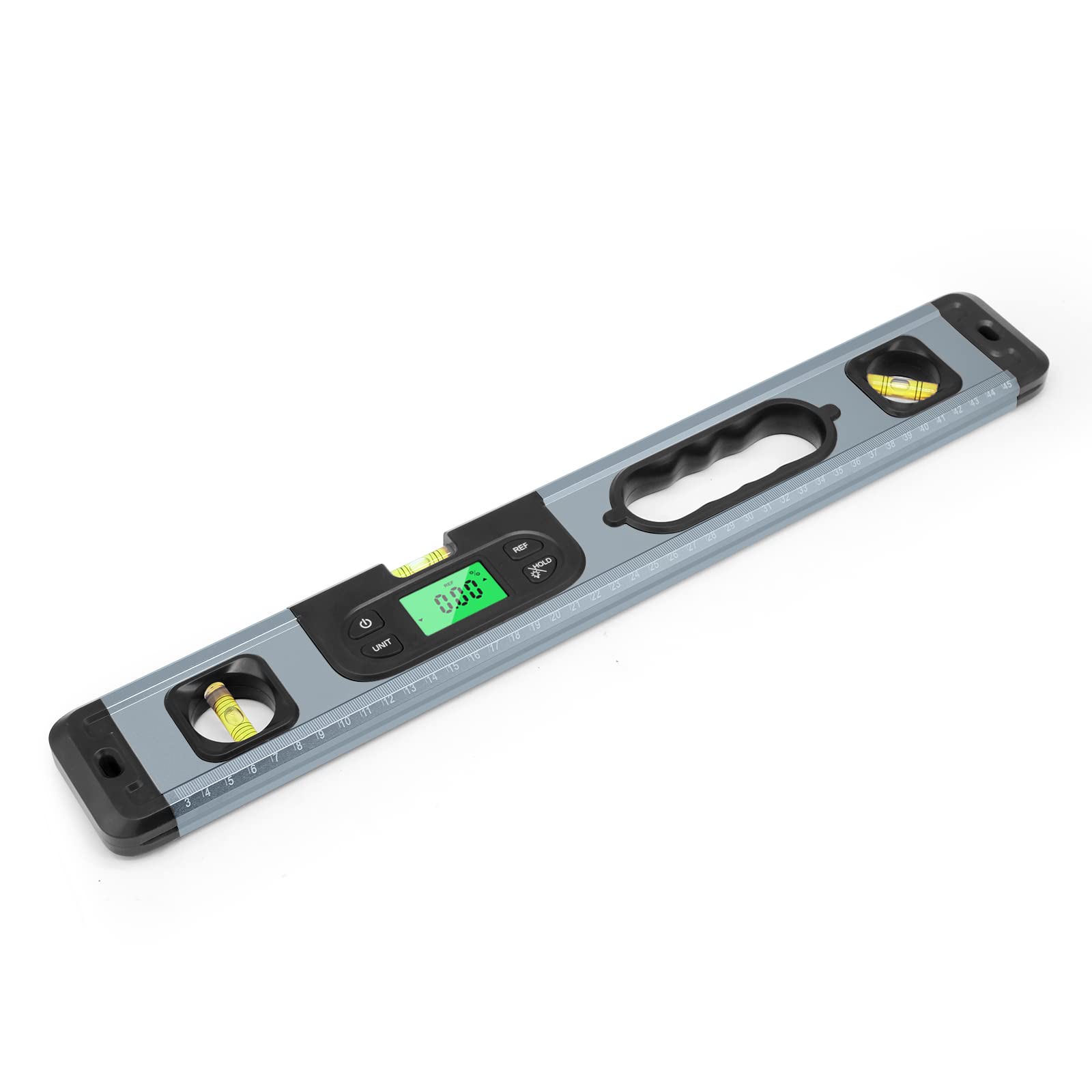 Livella Digitale con Display Retroilluminato - Misuratore di Angoli e Rapportatore con Livelle a Bolla per Costruzioni e Fai da Te