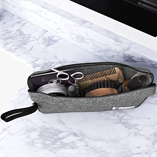 Striking Viking Grooming Kit - Premium Care Products for Men with Beard Shampoo, Oil, Balm Butter, Brush, Wooden Comb, Mustache Scissors & Toiletry Bag - Image 5
