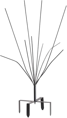 Miles Kimball Soporte metálico para botellas de vino para césped y jardín, fabricado con 100% metal, capacidad para hasta 10 botellas, decoración al
