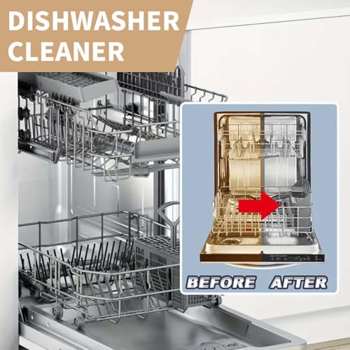 Dishwasher Tablets - Dishwasher Cleaner & Deodorizer Tablets- 24 Pack Deep Cleaning for Machines. Powerful Limescale, Grime & Calcium Remover. Natural, Septic-Safe & Odor Eliminating - Image 5