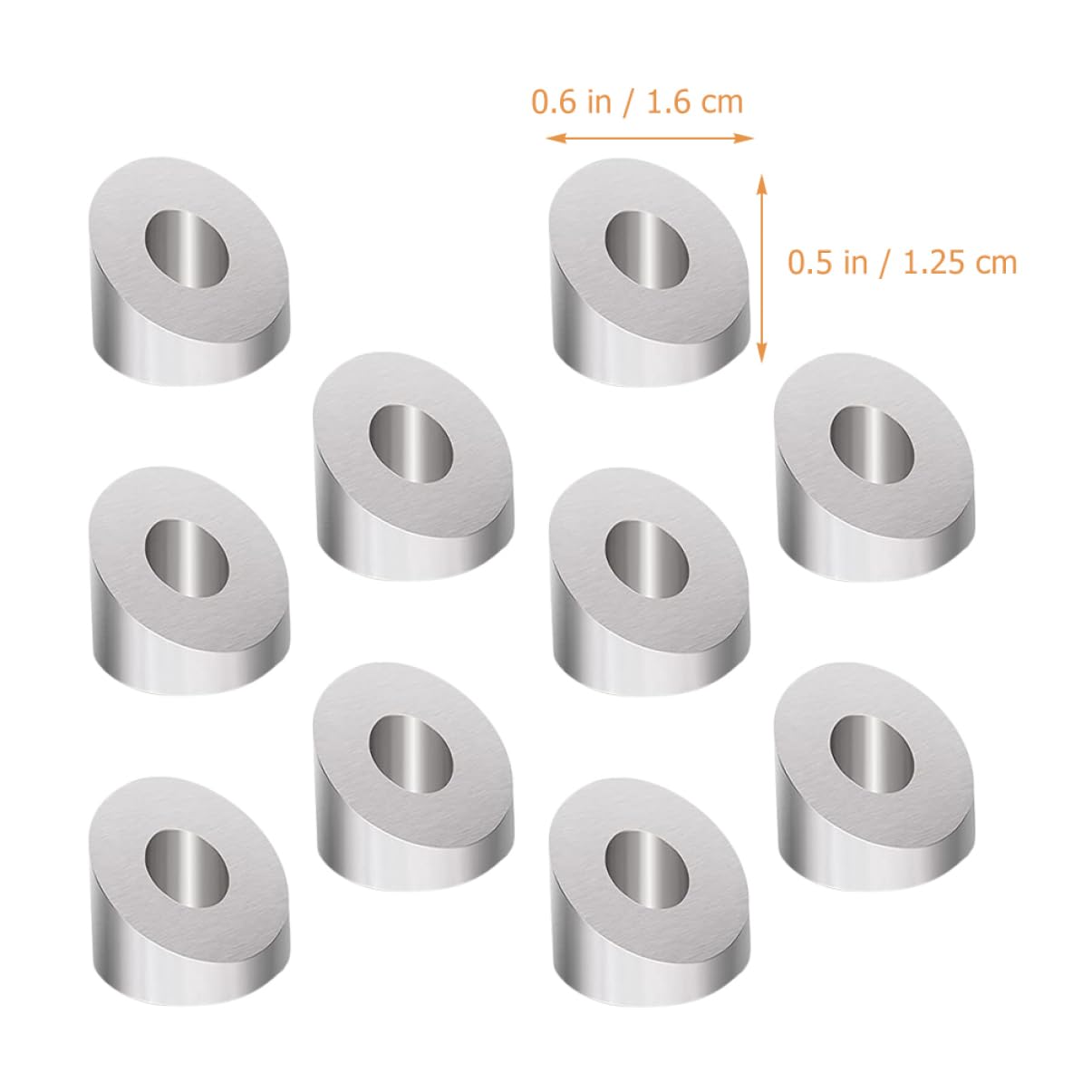 DOITOOL 40pcs Stainless Steel Angle Beveled Washers for Cable Railing Kit Washers for Decking and Stair Railing Projects Versatile and