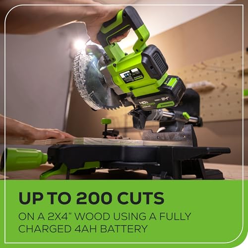 Greenworks 24V 7-1/4" Sliding Miter Saw Kit