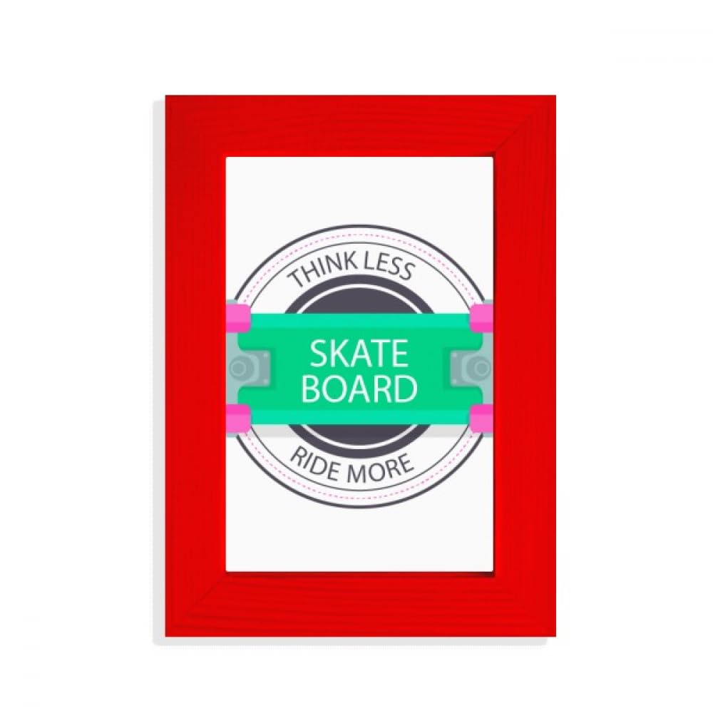 Cadre photo rouge sports d'hiver cadeau idéal pour skateur