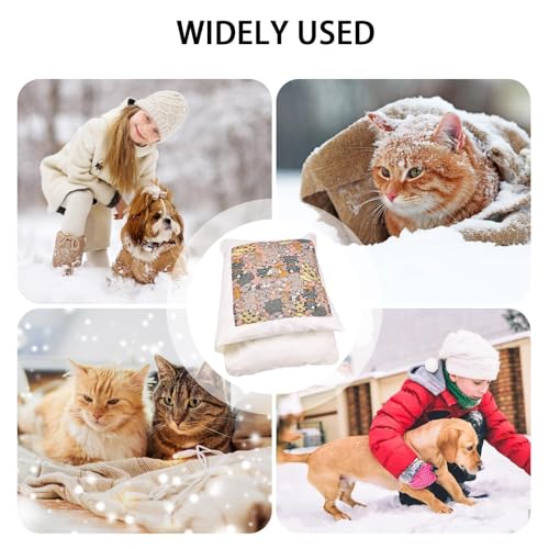 Sac de couchage doux pour chat avec tapis chauffant lavable intégré - 5