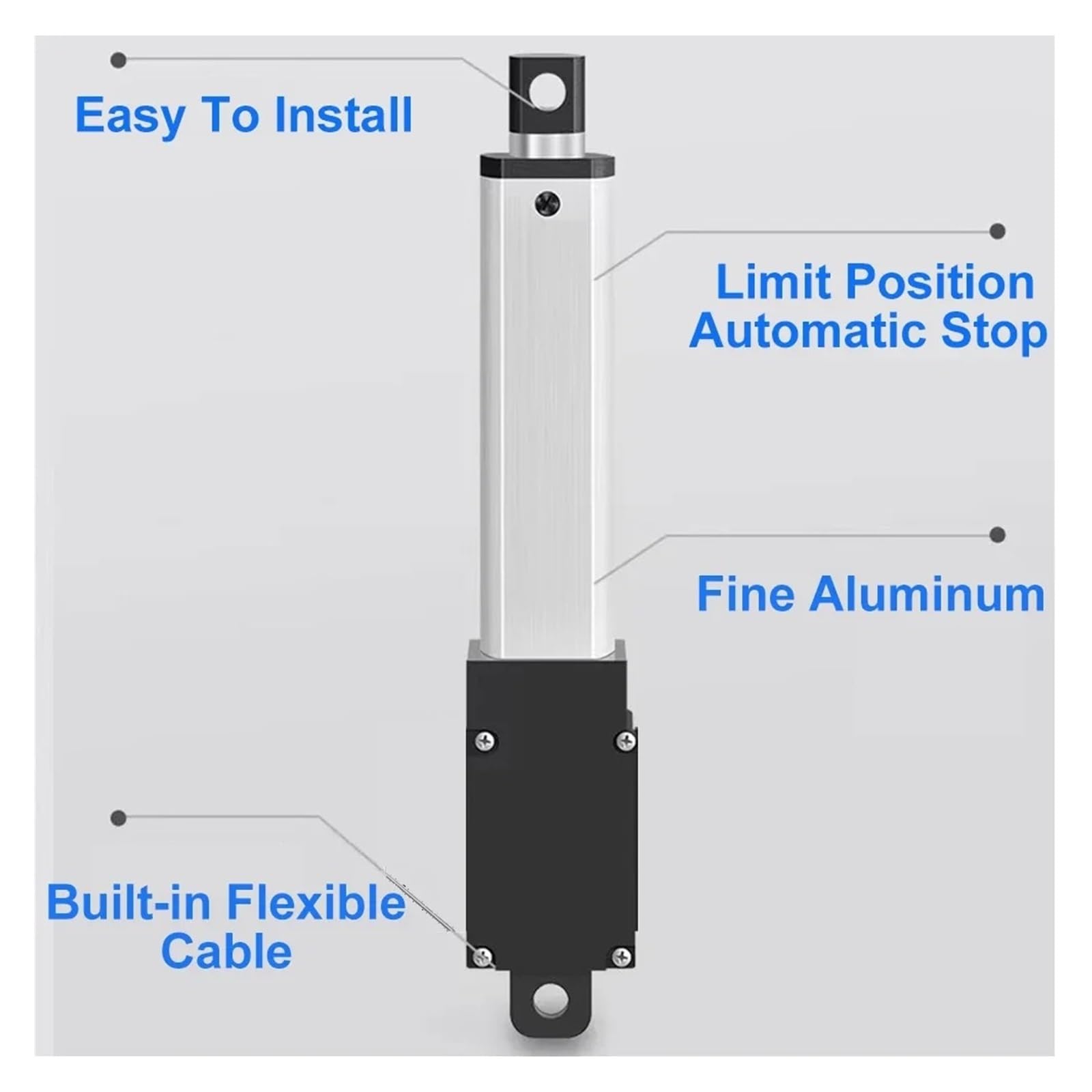 Attuatore di spinta micro lineare Dc6v/12v/24v mini cilindro elettrico corsa 10-200mm per controlli automazione robotica