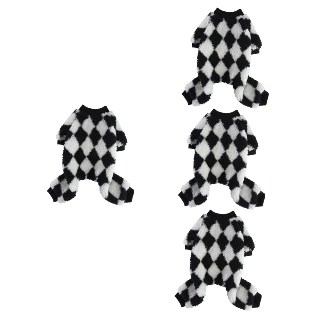 SUPVOX 4pezzi Abbigliamento Per Cani Con Pantaloni Zampe Flanella Pigiama Morbido e Comodo Per Cuccioli Costume Creativo Per Feste e Occasioni Speciali