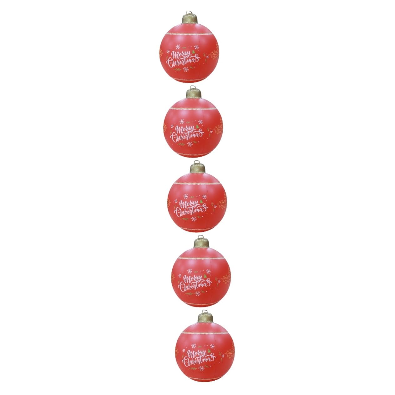 Boule de Noël gonflable extérieure géante lot de 5 pièces pour décoration de jardin