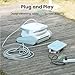 Poolmate Hydro 4 SE Corded Robotic Pool Cleaner, 150W 180μm Class Basket Filter Pool Vacuum with Climbing Walls & Floors, Ideal for Inground Pools Up to 40FT Long Cable