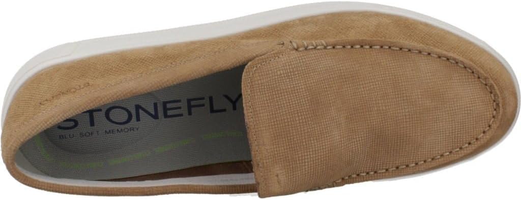 Stonefly Blu Soft Memory Mocassino da Uomo Velour Travertine Brown Marrone 220891 (Marrone, Sistema Taglie Calzature EU, Adulto, Uomo, Numero, Media, 40)