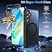 OWKEY Galaxy A16 5G Phone Case, Magnetic Samsung Galaxy A16 5G Case for Magsafe with Tempered Glass Screen Protector,[Shockproof Military] Translucent Back Slim Bumper Cover Samsung A16 5G Case, Black