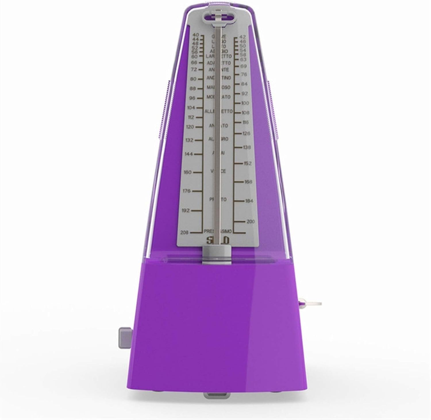 Mechaniczny metronom, fortepian Mechaniczny metronom Skrzypce/gitara/instrumenty dęteSłyszalne kliknięcie i dzwonek, dokładne wyczucie czasu i tempa(Color:Purple)