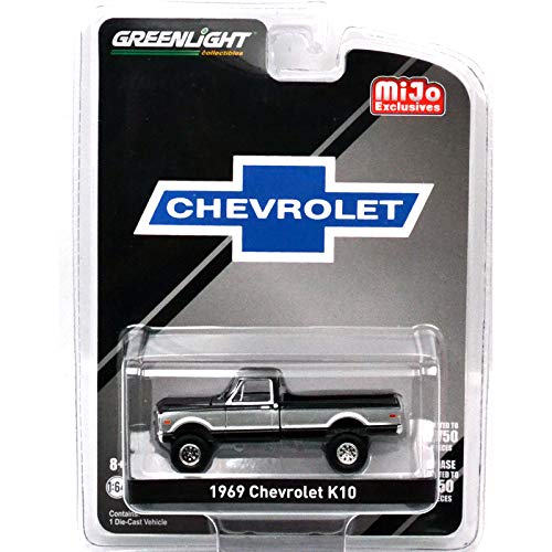 Amazon | GREENLIGHT 1:64 MiJo EXCLUSIVE 1969 CHEVROLET K10(BLACK 
