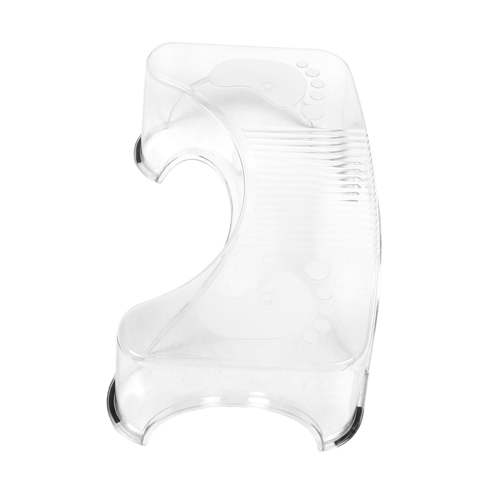 Tabouret transparent pour toilette Toddmomy avec marche-pied antidérapant de salle de bain