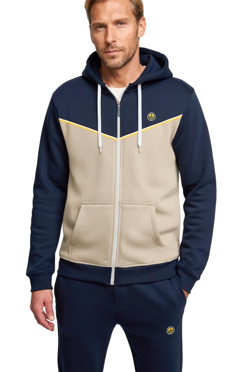 NAVY SAIL TUTA UOMO COTONE ESTIVA - TUTA UOMO COMPLETA IN FELPA DI COTONE ESTIVA - LEGGERA - 3