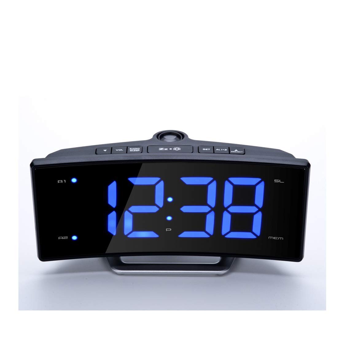 large digital clock, Up to date LED Digital Desk Clock Display Time And Date Temperature Luminous Double Ring Mobile Phone Charging Alarm Clock Family clock
